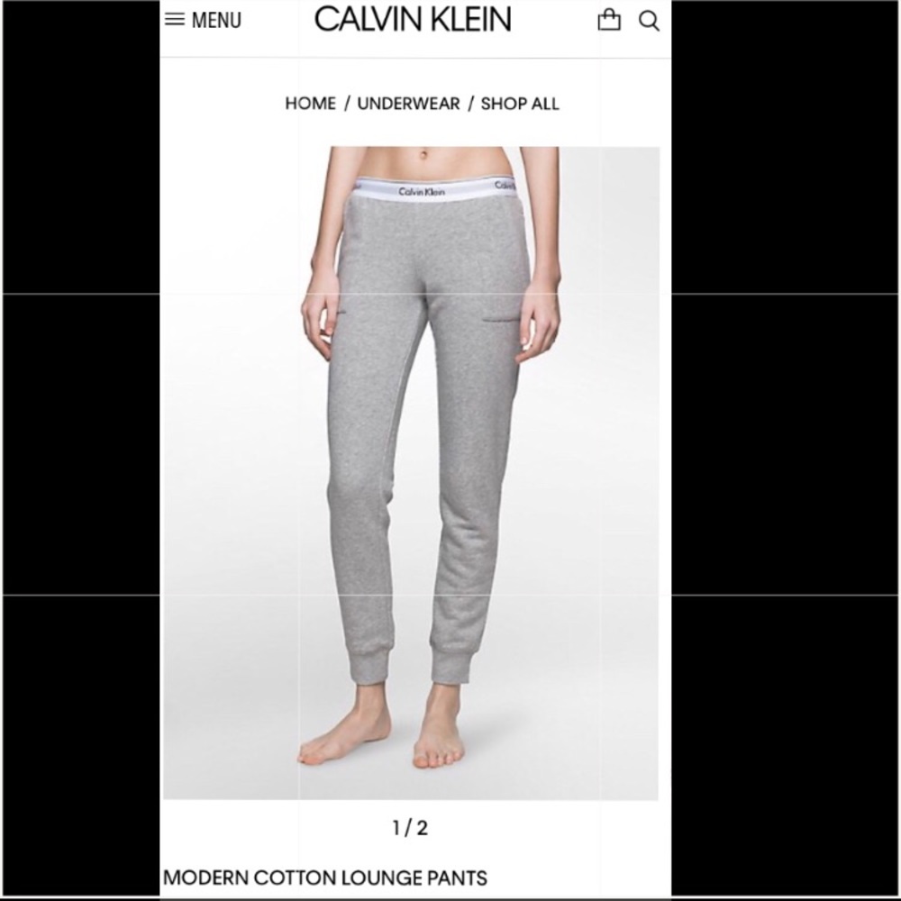 Small Women’s black Calvin Klein sleep wear pants